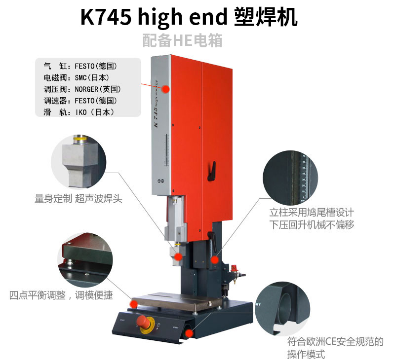 超聲波塑焊機 K745 High End 35kHz 900W